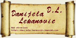 Danijela Lepanović vizit kartica